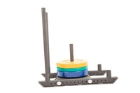 Support de plaque de poids pour le sport à domicile, Tube en acier permettant de gagner de l'espace, exercices de gymnastique commerciale, stockage de plaque de poids