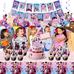 Décorations de fête d'anniversaire sur le thème du groupe K-POP Witch Hunter : guirlandes, assiettes en papier, gobelets, serviettes, ballons – Vente chaude - Product Image 4