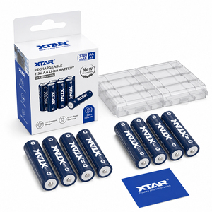 แบตเตอรี่ลิเธียมแบบชาร์จได้ XTAR AA CLR 4300 1.5V ความจุ 2700mAh 4300mWh ชาร์จเร็ว 1200 รอบการใช้งาน เหมาะสำหรับกล้องดิจิตอลและกล้องติดตามสัตว์ - Product Image 1