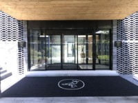 Tapis d'intérieur antidérapants commerciaux de modèle de pneu d'hôtel d'étoile de tapis en caoutchouc de polypropylène