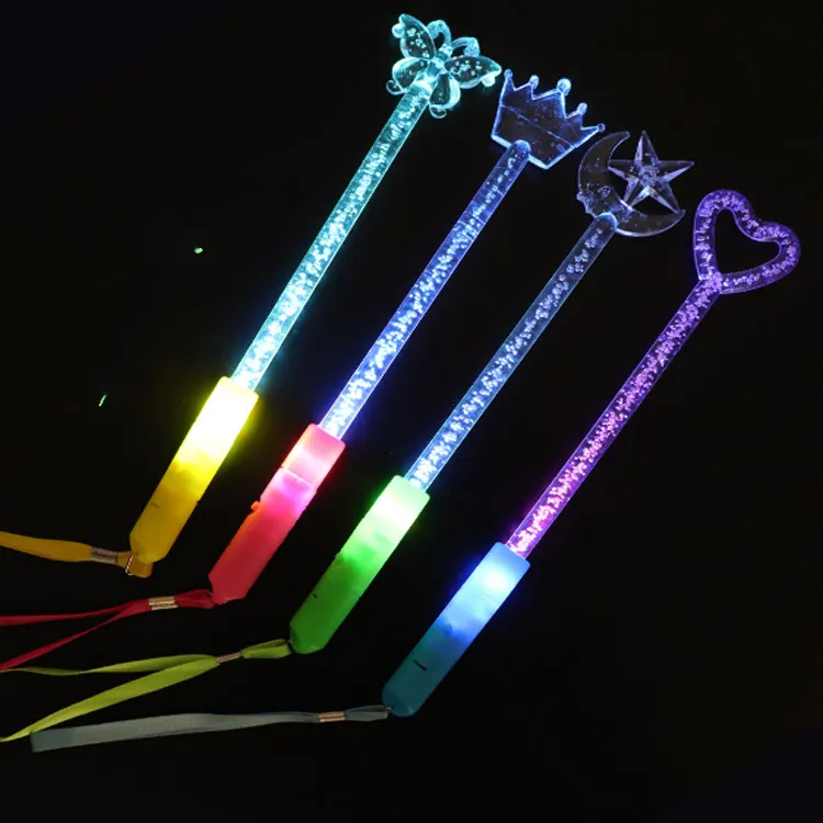 LED Glow Fiber Wand Stick Light up Wand Optic Wand Flashing Stick Flashing for Party Favors