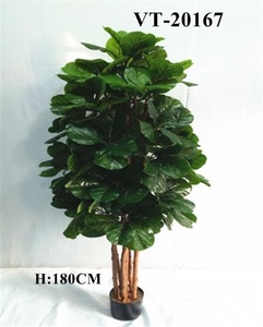 Le plus récent arbre de violon Ficus Pandrata artificiel en Polyester avec arbre en plastique pour l'obtention du diplôme décorations de Noël nouvel an ou de Pâques - Product Image 2