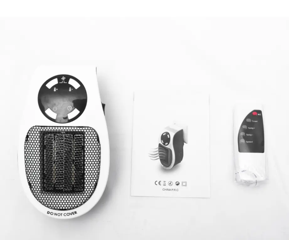Riscaldatore elettrico remoto 220V 500W riscaldamento rapido Mini ventilatore riscaldatore da parete da tavolo termosifone macchina per la casa