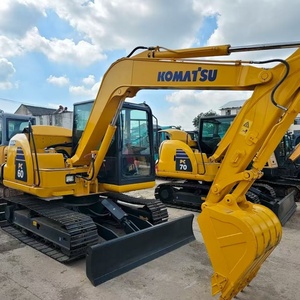 Mini-excavatrice sur chenilles d'occasion Komatsu PC60 6 tonnes Moteur Boîte de vitesses Pompe Roulement Prix bas Remise à vendre - Product Image 1