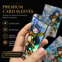 Pochettes pour cartes imprimées de qualité supérieure, finition holographique, haute clarté, design personnalisé, protection durable, OEM ODM