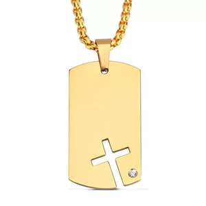 New Fashion Custom Name Letter Pendant Necklace Stainless Steel Blanks With <b>Titanium</b> Wholesale Engraving Jewelry - Product Image 3