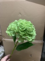 Haute Qualité Unique Tige Artificielle Real Touch Latex Hortensia Fleur pour La Maison De Mariage De Noël Graduation Halloween Décoration