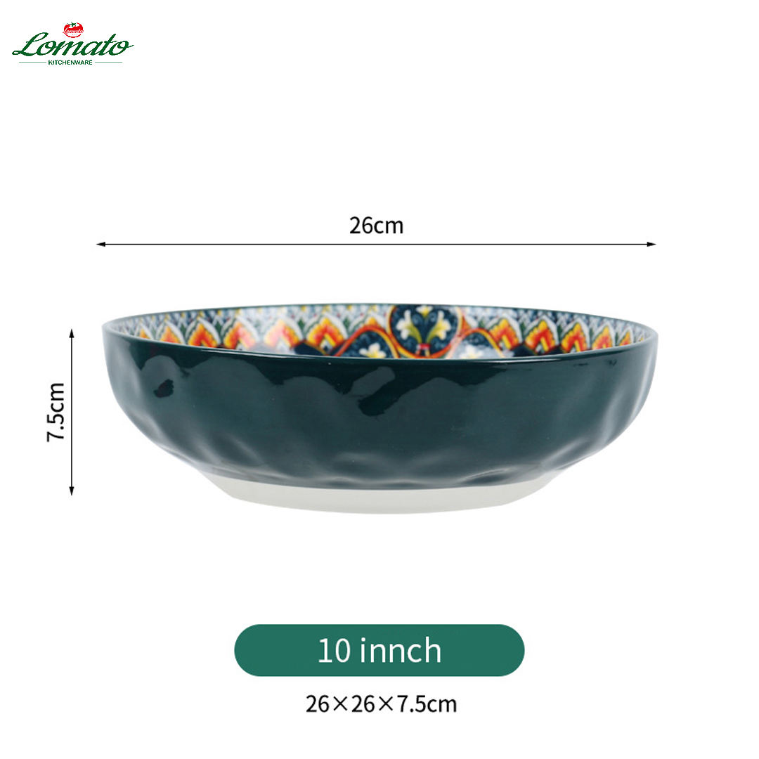 10-inch stone-patterned large bowl