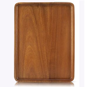 16 Inch Lớn Rắn Gỗ Keo Phục Vụ Hình Chữ Nhật Bằng Gỗ Phục Vụ Khay, Gỗ Keo Phục Vụ Platter Cho Bar Cà Phê Đảng - Product Image 1