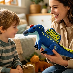 Peluche de Dinosaurio <span class=keywords><strong>Estegosaurio</strong></span> con Alas de Mariposa Personalizadas, Juguete de Peluche Suave y Realista, Juguete Coleccionable, Decoración de Habitación, Juguete Interactivo - Product Image 6