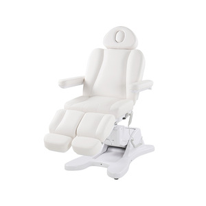 Dongpin Beauty Adjustable <b>Electric</b> Beauty Bed G901C White PVC Metal Frame Massage <b>Table</b> For Commercial Use - Product Image 4
