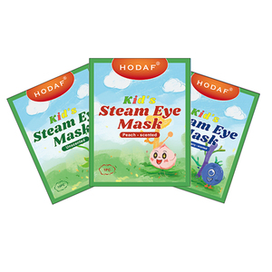 Masque chauffant pour les yeux HODAF pour enfants, personnalisation OEM, parfum de <span class=keywords><strong>myrtille</strong></span>, libération stable 40 ℃   Masque oculaire chauffant pour la fatigue oculaire, lot de 10 pièces - Product Image 1