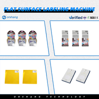 Machine d'étiquetage automatique plane pour sac en plastique, boîte en carton, pochette à cartes automatique Orshang