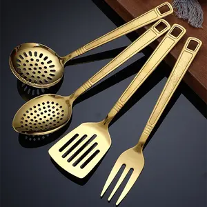 不锈钢实用厨具套装烹饪勺子家用分开刀汤壳渗漏实用烹饪锅铲