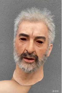 Personalizado cabeza completa descubierta anciano Headgear Cosplay silicona cabeza máscara puede abrir la <span class=keywords><strong>boca</strong></span> - Product Image 6