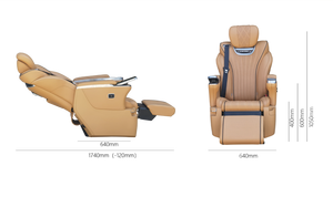ANSHI VIP RV VAN <span class=keywords><strong>Limousine</strong></span> Électrique Ventilation Réglable Modifié SUV Capitaine Siège Auto de Luxe - Product Image 6
