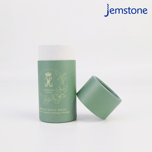 Eco friendly logotipo personalizado Kraft artesanía cilindro tubo de papel embalaje con tapa - Product Image 2