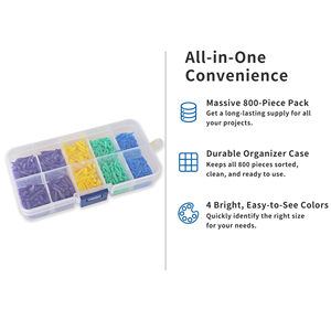 Ingrosso 800 Pz Cunei Interdentali in Plastica Monouso Strumento di Fissaggio Poli Kit Accessori Igiene Orale con Scatola Organi - Product Image 3