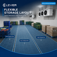 Chambre Froide avec Panneaux Isolants PU 100mm, Système de Réfrigération Complet, Stockage Isolé pour Entrepôt de Produits