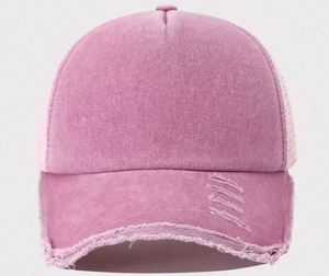Wholesale Custom Distressed Baseball Cap Vintage Washed Cotton Trucker <b>Hat</b> <b>for</b> Men Women 3D Embroidery Summer Outdoor Applicable - Product Image 5