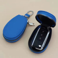 Nouvel Arrivage : Porte-clés Zippé en Cuir PU Grain Litchi, Léger et Durable, Multifonctionnel pour Hommes et Femmes, Idéal pour la Voiture