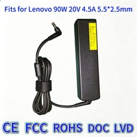 Chargeur secteur pour ordinateur portable 90W 20V 4.5A DC 5.5 2.5mm, coque longue, compatible avec les adaptateurs pour ordinateurs portables Lenovo IdeaPad Gaming Series