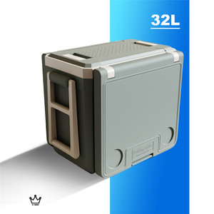 Table et tabouret <span class=keywords><strong>de</strong></span> refroidisseur <span class=keywords><strong>de</strong></span> glace pliants en plastique <span class=keywords><strong>de</strong></span> <span class=keywords><strong>grand</strong></span> <span class=keywords><strong>volume</strong></span> portatif populaire <span class=keywords><strong>de</strong></span> 32L pour le camping avec la poignée et les roues - Product Image 1