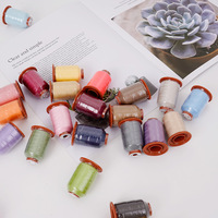 Kit de fil polyester 402 de 100 couleurs, 500 yards par bobine, pour couture à la main ou à la machine, broderie, fil artisanal DIY