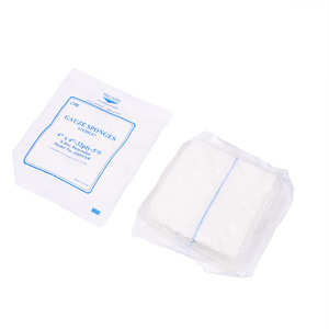 ผ้าก๊อซดูดซับทางการแพทย์แบบปลอดเชื้อ สีฟ้า สำหรับตรวจด้วยรังสีเอกซ์ ขนาด 10x10 ซม. แบบพับได้ ผลิตจากโรงงานผ้าก๊อซเอกซ์เรย์ - Product Image 4