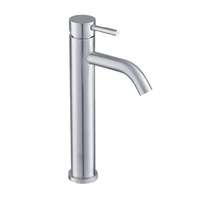 Robinet de lavabo monocommande en alliage de zinc, finition nickel brossé sans plomb, à poser sur le comptoir, vente en gros, haute qualité
