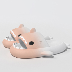 2025 New Fashion Spring Summer Breathable Light Weight Anti-Slip Cute Cartoon Gradient Color <strong>Shark</strong> for EVA <strong>Slides</strong> - Product Image 3
