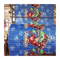 Tissu imprimé en 3D personnalisé de dessin animé Donald Duck, 100% microfibre polyester brossée pour draps