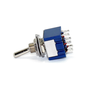 สวิตช์แบบกด 6 ขา 3A 12V 3 ทาง / สวิตช์แบบกด 3 ตำแหน่ง / สวิตช์แบบกดขนาดเล็ก Dpdt เปิด-ปิด-เปิด - Product Image 5