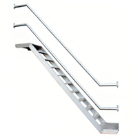 Échelle d'échafaudage télescopique en alliage d'aluminium Hauteur d'escalier réglable en aluminium 2-6M Anti-Corrosion pour une utilisation en extérieur
