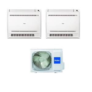 Aire Acondicionado de Piso Inverter Haier 9+9 BTU con 2U14CS4ERA 9000+9000 80kg - Product Image 1