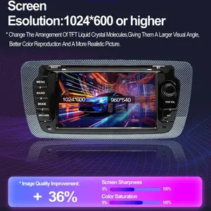 Radio de coche Android para Seat <span class=keywords><strong>Ibiza</strong></span> MK4 6j 2009-2013 Carplay inalámbrico Multimedia 2Din coche estéreo Autoaudio 7 "unidad principal de navegación - Product Image 4