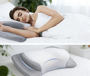Almohada Moderna de Espuma Viscoelástica con Cuello Firme, Ajustable para Aliviar el Estrés, Ideal para Dormir Boca Abajo - Product Image 2
