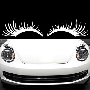1 paire de faux <span class=keywords><strong>cils</strong></span> 3D charmants, autocollants pour <span class=keywords><strong>voiture</strong></span>, faux <span class=keywords><strong>cils</strong></span>, autocollants amusants pour phares de <span class=keywords><strong>voiture</strong></span>, autocollants en vinyle imperméables pour portes et fenêtres de <span class=keywords><strong>voiture</strong></span> - Product Image 1