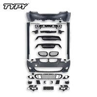 TYPY Car Styling pour BMW Série 5 E60, mise à niveau vers le kit carrosserie M-Tech, pare-chocs avant et arrière, jupe latérale, calandre, cache-phares antibrouillard, phares