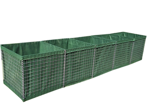 Barrière anti-explosion en gabions pour la défense, maille soudée galvanisée avec géotextile, mur anti-explosion rempli de sable - Product Image 5