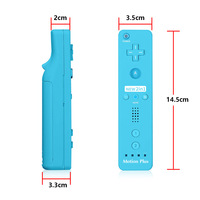 Accessoires de jeu 2 en 1, télécommande Motion Plus et manettes Nunchuck avec moteur de vibration pour console Wii