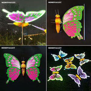 ไฟประดับรูปผีเสื้อ 3 มิติ โมโมวัลเลย์ ดีไซน์ระดับมืออาชีพ ทนทานต่อสภาพอากาศ โครงสร้าง ABS พร้อมไฟ LED สำหรับสถานที่ท่องเที่ยว สวนสนุก - Product Image 4