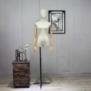 80F-1 Torso Mannequin Nửa Thân Sợi Thủy Tinh Vải Dress Bọt Mannequins Búp Bê