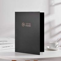 Carpeta de Certificados Personalizable Ango A4 de Tapa Dura, Cartón Verde, Papel Especial, Material PU, Logotipo Negro, Impresión UV