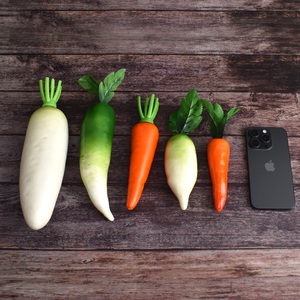 Carottes en mousse de simulation de plusieurs tailles, légumes réalistes en mousse pour décorations de fête, de maison et de cuisine - Product Image 5