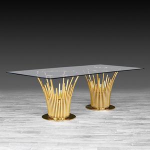 Nuovi disegni sposa e sposo tavolo in acciaio inox piani <span class=keywords><strong>di</strong></span> vetro <span class=keywords><strong>di</strong></span> nozze tavoli da pranzo <span class=keywords><strong>di</strong></span> nozze - Product Image 1