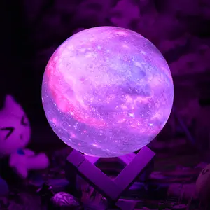 Kanlong 3D Luna Lampada 16 Colori Luna Tocco Leggero HA CONDOTTO LA Luce di Notte Con Telecomando Per La Decorazione Domestica