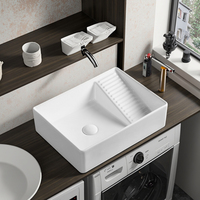 Dessus de Table en céramique, 500mm, évier, appartement, salle de bain, lavage de vêtements, lavabo à linge