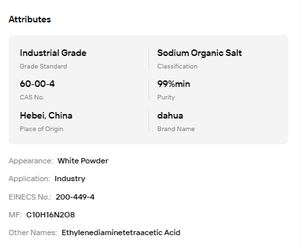 Agente quelante EDTA con 99% de pureza, grado industrial, sequestrante de iones metálicos confiable para formulación industrial - Product Image 6