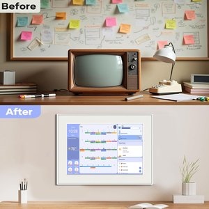 Calendario <span class=keywords><strong>Digital</strong></span> Semanal Electrónico Inteligente Android Blanco de 10.<span class=keywords><strong>1</strong></span>'' para Niños, Pantalla Táctil de Pared, Reproductor de MP3, Audio, Video MP4 - Product Image 5
